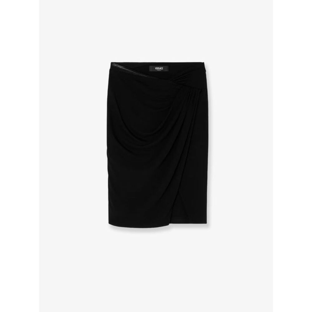 Versace Women Stretch Viscose Midi Skirt